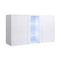 Sideboard Hängend Küchenschrank Kommode Wohnzimmerschrank 3 Türen Aufbewarungsschrank Buffet Esszimmer 120x70x40cm Modell Luke A1 Weiss Glanz