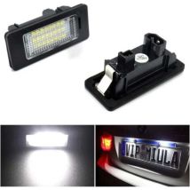 Set Mit 2 Kennzeichenleuchten Für Bmw 1er, 3er, 5er Und X-reihe, Fehlerfrei, 2 W, 24 Leds, Weiß, Hintere Kennzeichenbeleuchtung, Direkter Ersatz Für 