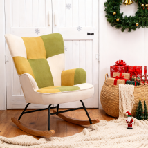 Velours-Sessel HOMEMIYN – Komfortabler Relaxsessel mit Zierkissen – Luxuriöse Gemütlichkeit für Ihr Zuhause