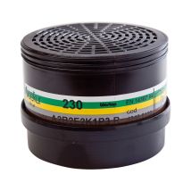 Filtro de combinación 230A2B2E2K1P3R – Protección contra gases y vapores – BIOSTOP – Compatible con Polimask