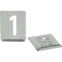 Stencil Numerici 0-9 40mm – Strato di Zinco – A4 – Turnus