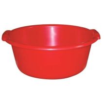 Cubeta Redonda De 11l D38x16cm Roja - Aluminio Y Plástico