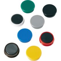 Alco - Kraftmagnet (ø X H) 38 Mm X 13.5 Mm Rund Mehrfarbig, Farbauswahl Nicht Möglich 10 St. 6848v26