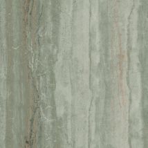 Debona - Vertical Marble Green Wallpaper Metallic Silver Effect Textured Modern