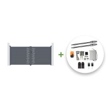 Casanoov - Arlberg 350 X 160 Cm Graues Elektrisches Flügeltor + Tanker B250-motorisierung