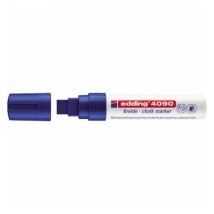 Edding – 44090003 – Kreidemarker 4090 4-15mm blau – Wasserfest: Nein, Nachfüllbar: Nein, Lichtbeständig: Nein