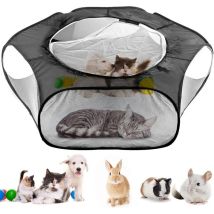 Parc Pour Petits Animaux,à Animaux Pliable Parc À Chiots,tente Respirante Animaux Compagnie,chiens Portable Avec Fermeture Éclair,convient Aux Chats,