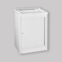 Meuble lavabo Capri – Bac à laver – Structure ABS 20 mm – Volet horizontal – Salle de bain et WC