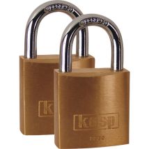 Kasp - K12030d2 Vorhängeschloss 30 Mm Goldgelb Schlüsselschloss