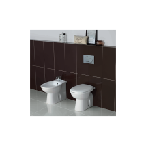 Paar Wandbündige Oxford-keramik-sanitärkeramik 36x51 Cm Glänzend Weiß - Con Copri Wc Standard - Rak Ceramics