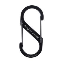 Mosquetón De Acero Inoxidable Negro De Doble Entrada, 5 Cm, 4,5 Kg, Tamaño Nocturno Nite Ize