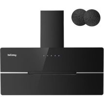 Cappa Aspirante - Iseasy - 90 Cm - Inox Nero - 524 M³/h - 3 Velocità
