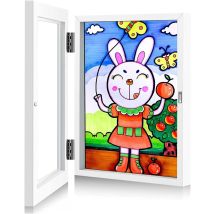 Csparkv A4-fotorahmen Für Kinder, Klapprahmen Für Kinderzeichnungen, Faltbarer, Befüllbarer Acryl-kunst-fotorahmen Für Kinder, Zum Präsentieren Oder 