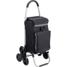 MEISTER – 6816810 – Carrello della spesa 47 x 108 x 46 cm – Carico massimo 20 kg, Materiale Alluminio, ABS, Tessuto in poliestere