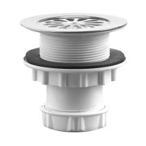 Valentin – Plato de ducha de rejilla Ø 60 mm – Altura ajustable 10-30 mm – Acabado cromo