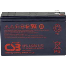 Csb Ups123606f1f2 Batería 12 V 7 Ah Negra