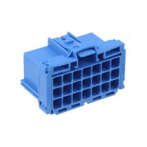 Connettore Serie MCP 2.8 Maschio 21 Vie Blu – 6-968975-1 – Montaggio su cavo, Crimpatura, 120 °C max, 28 VDC – TE Connectivity