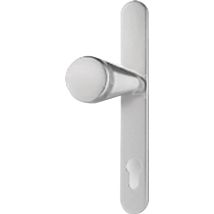 Bks - Knopflangschild Für Außen, Rund Rr 7504, Pz 92 Mm, Silber Eloxiert