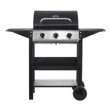 Barbacoas De Gas De La Marca Modelo Barbacoa Gas 3 Fuegos - 1209x586x1076mm - Rejillas Esmaltadas, Bandejas Laterales, Termometro En Tapa - Color 