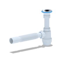 Belvit - Siphon Flex Für Waschtisch/waschbecken Flaschensiphon Ablaufgarnitur 1 1/4' 40ø