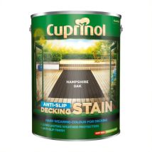 Anti Slip Decking Stain - Hampshire Oak - 5 Litre - Cuprinol
