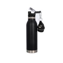 Fischer Thermo-trinkflasche Twin 600 Ml Schwarz/silber