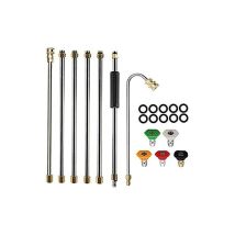 Strumento Per La Pulizia Delle Grondaie Con Idropulitrice - Prolunghe, Ugello Per Lancia Tergicristallo - 4000 Psi 5 Punte, Accessori Per Il Lavaggio 