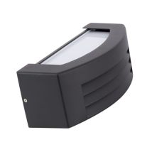 Aplique De Pared Exterior De Aluminio Riva Negro