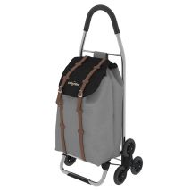 Carro de compra DAKAR 3 gris – Capacidad 40 litros – Chasis de aluminio – Bolsa impermeable – 25 kg de carga máxima