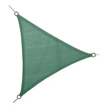 Tenda A Vela Triangolare Da 5 Metri Per Lato Con Cima In Polietilene Con Anelli In Acciaio Inox, Colore Verde
