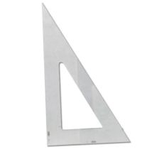 Squadra Piatta Minerva 25 Cm Trasparente Plexiglas