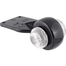 Faro Di Posizione A Led, Rotondo, 12/24v Trasparente, A Vite Waś 1400300050