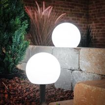 Esotec Set De Boules Solaires D'Ambiance Avec Télécommande 20cm Résistant Aux Intempéries 102911