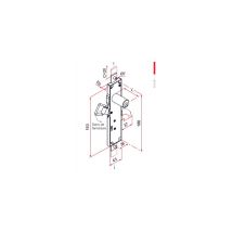 Tirard Cerradura De Persiana De Acero 3er Punto Offset - Ca114310