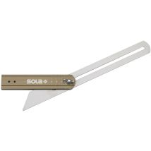 Einstellbarer Winkel 200mm – Aluminiumgriff – Federstahlklinge – Verstellbare, arretierbare Winkelmaße