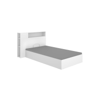 Cabecero Juvenil + Canape Laura-105 Acabado Blanco, 96cm(alto) 127.2cm(ancho) 213.4cm(largo)