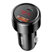 Baseus Ccmlc20c-01 Cargador De Dispositivo Móvil Universal Negro Encendedor De Cigarrillos Carga Rápida Auto