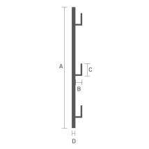 Pince Dalle À Planches Zinguée Fixe – Tube 35mm, Épaisseur 2mm – Conforme Norme En-13374 – Montage Tous Les 1,50m – Sirl