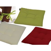 Cuscino quadrato vintage per sedie – 40x40xH6 cm – tessuto misto cotone e poliestere – Alba