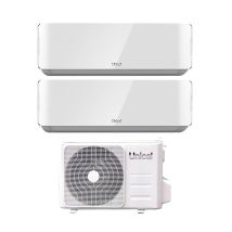 Climatizzatore Condizionatore Unical Dual Split Inverter Serie Air Cristal 13+13 Con Xmx2 18he R-32 Wi-fi Optional 13000+13000