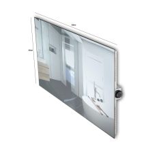 Bella Jolly Infrarot Glasheizkörper 60 X 120 Cm 1100 Watt, Spiegel Elektroheizgeräte