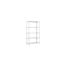 Prometal – Kit de estantería 5 estantes barras internas – Color gris RAL 7035 – Capacidad total 400 kg