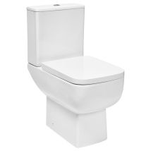 Choices Rimless Close Coupled Toilet With Push Button Cistern - Soft Close Seat - Orbit