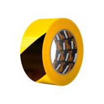 Rotolo Di Nastro Adesivo Giallo-nero Per Segnalazione 30mt X50mm Pvc