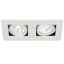 Nordlux - Lampada Da Incasso A Soffitto Plafoniera Lampada Da Corridoio Lampada Da Soggiorno Lampada Da Incasso, Faretti Mobili 2 Lampadine, Metallo 