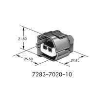 Yazaki - 7283-7020-10 2 Way Automotive Connector - Female - 2.3ii(090ii) - Gray