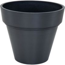 Maceta - Mega Colecciones - Macetero Ecostone - Ø 35 Cm - H 30 Cm - Negro