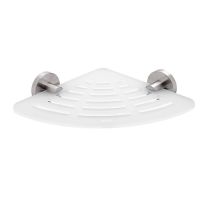 Nimco - Unix - Ixi-eckregal, 23 Cm, Plexiglas Matt/edelstahl Poliert Unm X211-10