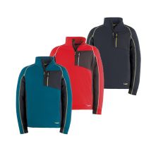 Sudadera De Trabajo Kapriol Tech Cremallera Corta - Xl - Rojo