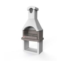 Sarom - Barbecue In Muratura Cemento 88x58xh197,3cm Giardino Esterno Columbia